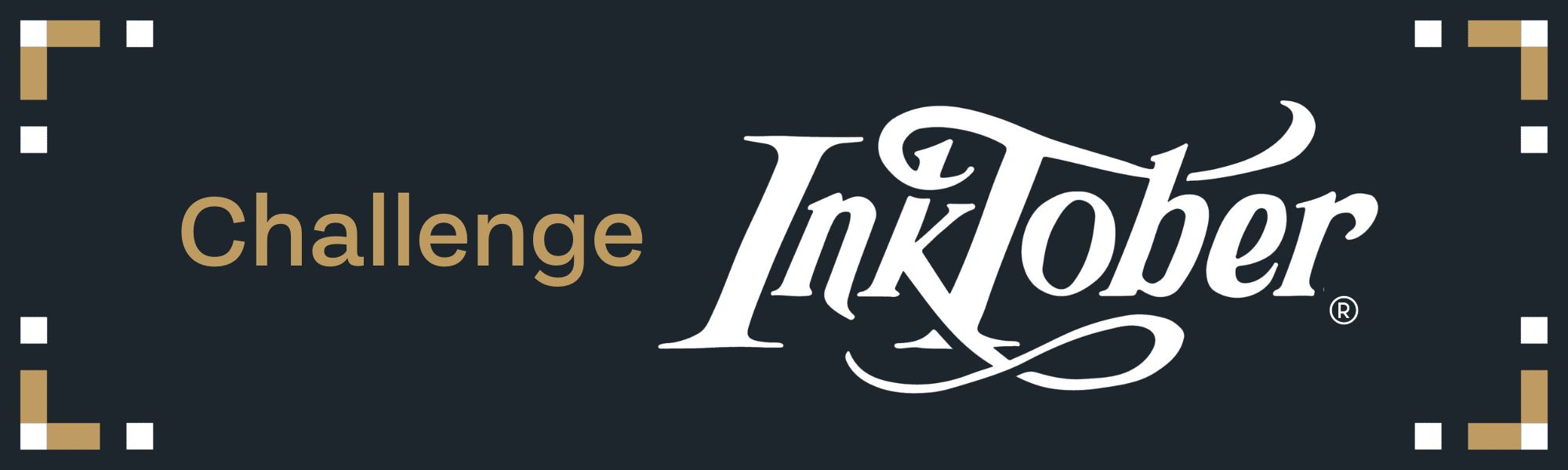 Banni&egrave;re Challenge Inktober